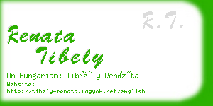 renata tibely business card